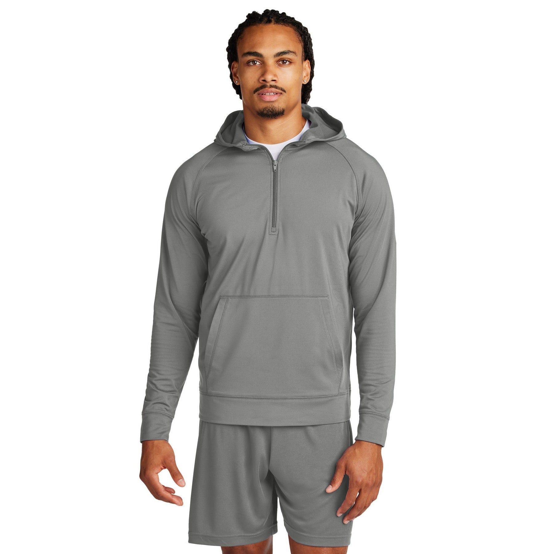 Sport-Tek-Sport-Tek® Sport-Wick® Stretch 1/2-Zip Hoodie ST856-MedTech-2